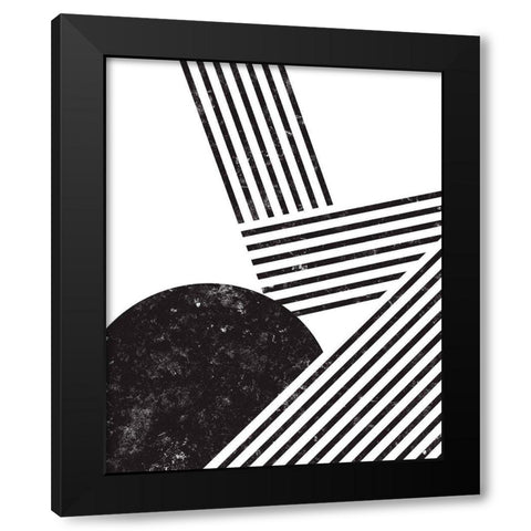 Orthograph II Black Modern Wood Framed Art Print by Green, Jacob