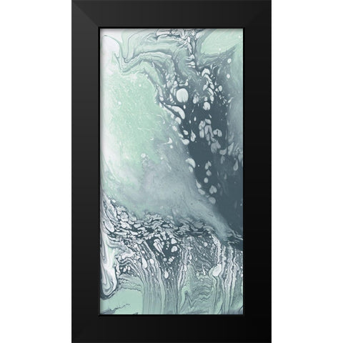 Waterflow I Black Modern Wood Framed Art Print by Goldberger, Jennifer