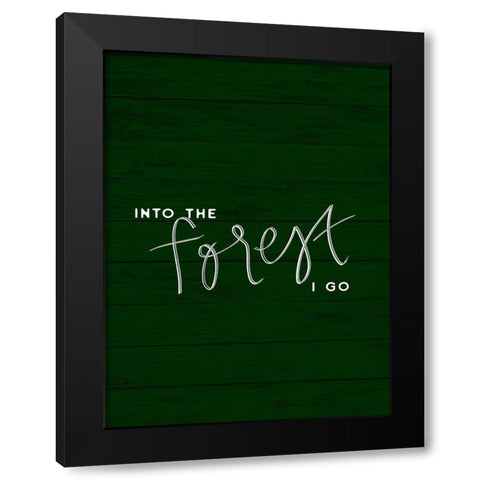 Hug a Tree II Black Modern Wood Framed Art Print by Hambly, Anna