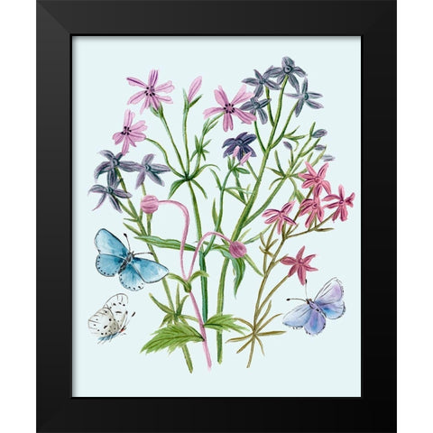 Wildflowers Arrangements II Black Modern Wood Framed Art Print by Wang, Melissa