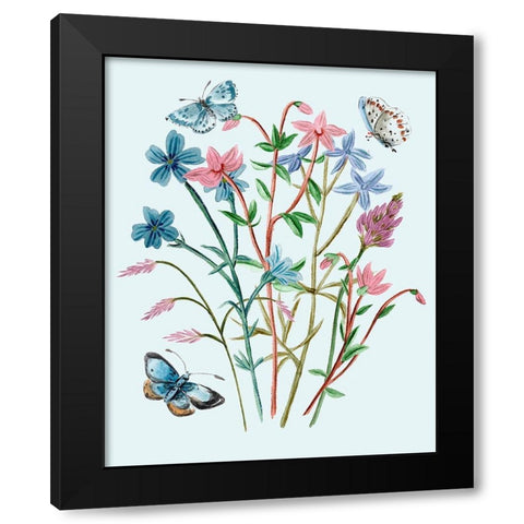 Wildflowers Arrangements III Black Modern Wood Framed Art Print with Double Matting by Wang, Melissa