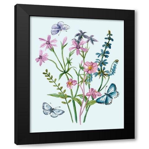 Wildflowers Arrangements IV Black Modern Wood Framed Art Print with Double Matting by Wang, Melissa