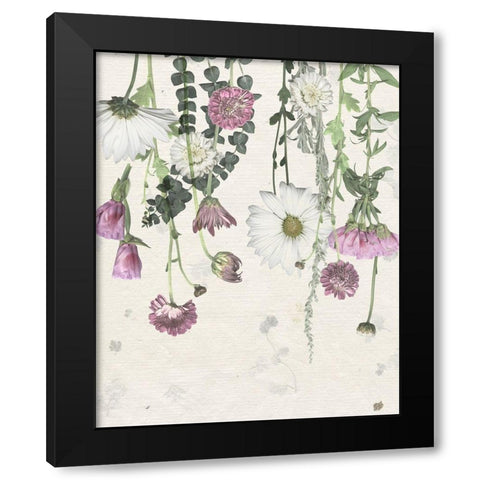 Flower Veil I Black Modern Wood Framed Art Print by Popp, Grace