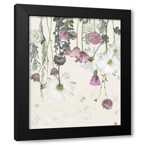 Flower Veil II Black Modern Wood Framed Art Print by Popp, Grace