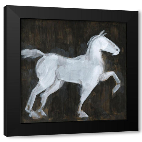 High Stepping I Black Modern Wood Framed Art Print by Green, Jacob