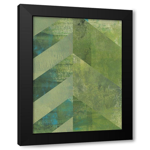 Emerald Canopy II Black Modern Wood Framed Art Print by Green, Jacob