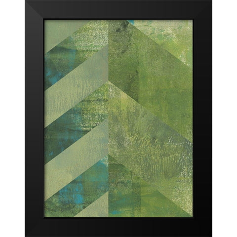 Emerald Canopy II Black Modern Wood Framed Art Print by Green, Jacob