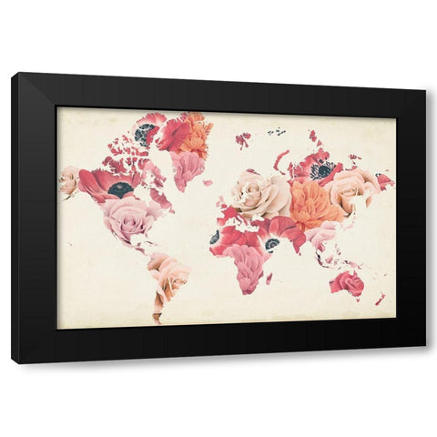 Earth Laughs in Flowers Black Modern Wood Framed Art Print with Double Matting by Popp, Grace