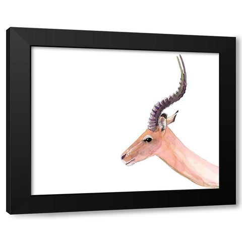 Sunset Safari X Black Modern Wood Framed Art Print with Double Matting by Ludwig, Alicia