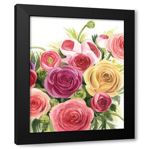 Ranunculus Study II Black Modern Wood Framed Art Print by Popp, Grace