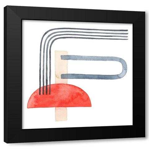 Deco Sunrise II Black Modern Wood Framed Art Print by Popp, Grace