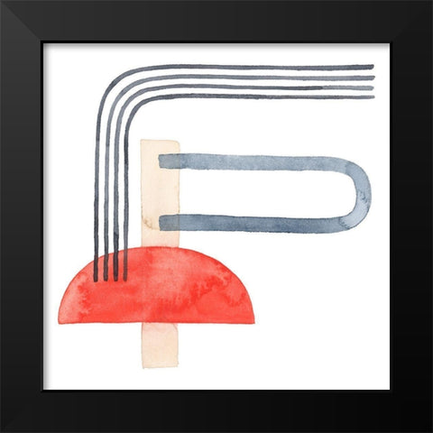 Deco Sunrise II Black Modern Wood Framed Art Print by Popp, Grace