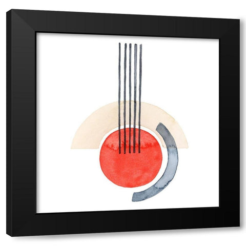 Deco Sunrise III Black Modern Wood Framed Art Print by Popp, Grace
