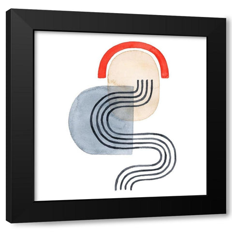 Deco Sunrise IV Black Modern Wood Framed Art Print by Popp, Grace