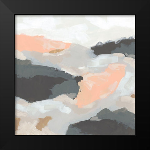Rock Currents I Black Modern Wood Framed Art Print by Vess, June Erica