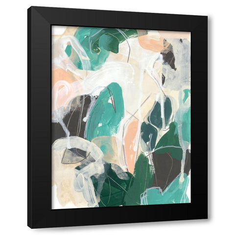 Modal I Black Modern Wood Framed Art Print by Vess, June Erica
