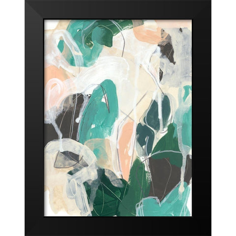 Modal I Black Modern Wood Framed Art Print by Vess, June Erica