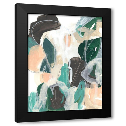 Modal II Black Modern Wood Framed Art Print with Double Matting by Vess, June Erica