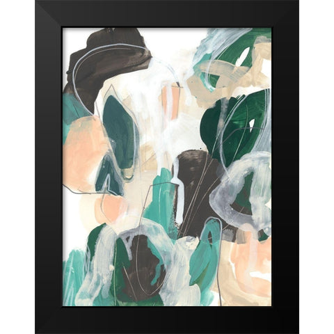 Modal II Black Modern Wood Framed Art Print by Vess, June Erica