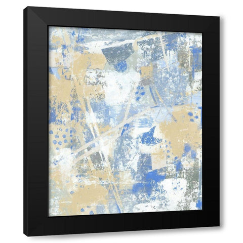 Circuit I Black Modern Wood Framed Art Print with Double Matting by OToole, Tim