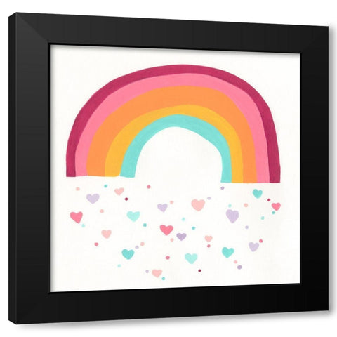Happy Magic I Black Modern Wood Framed Art Print with Double Matting by Vess, June Erica