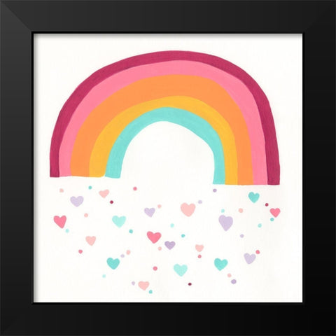 Happy Magic I Black Modern Wood Framed Art Print by Vess, June Erica
