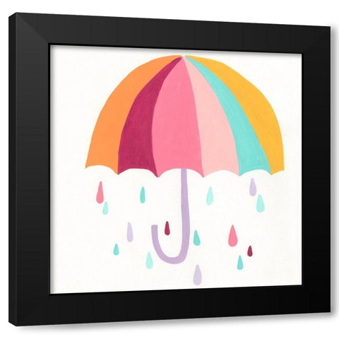 Happy Magic II Black Modern Wood Framed Art Print with Double Matting by Vess, June Erica