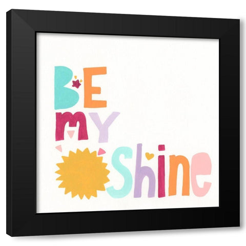 Happy Magic IV Black Modern Wood Framed Art Print with Double Matting by Vess, June Erica