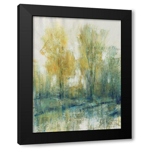 Tree Glow I Black Modern Wood Framed Art Print with Double Matting by OToole, Tim