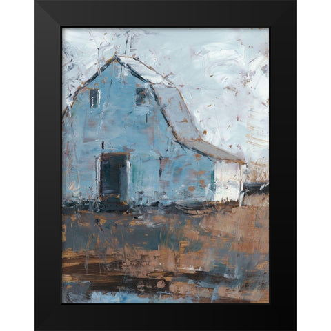 Sunset Farm II Black Modern Wood Framed Art Print by Harper, Ethan