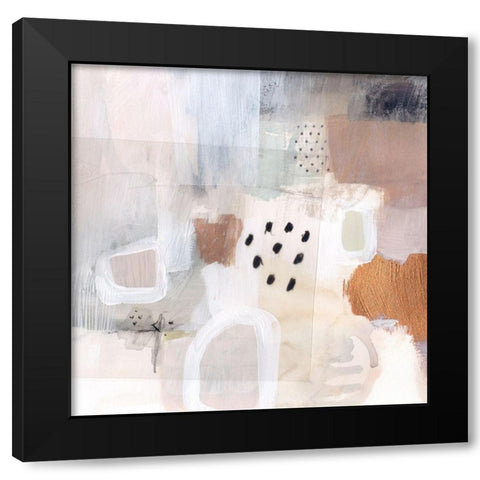 Puddle Jump II Black Modern Wood Framed Art Print by Borges, Victoria
