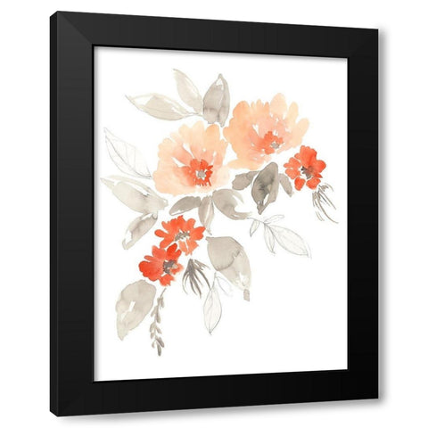 Terra Cotta Cascade I Black Modern Wood Framed Art Print by Goldberger, Jennifer