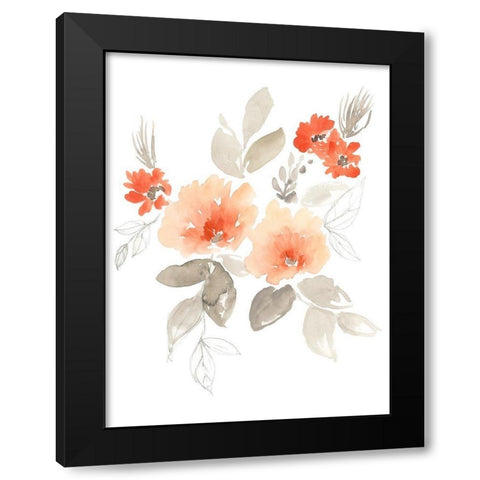 Terra Cotta Cascade II Black Modern Wood Framed Art Print with Double Matting by Goldberger, Jennifer