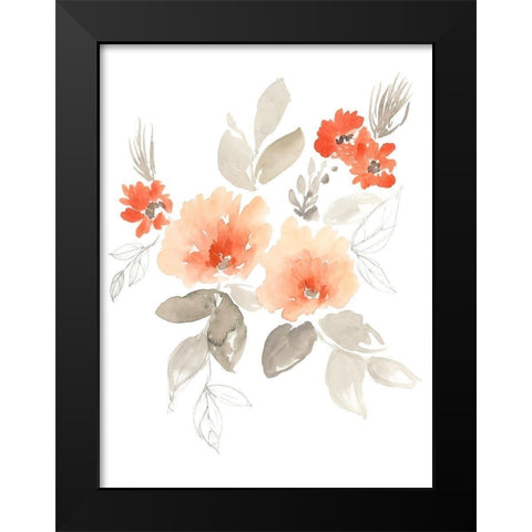 Terra Cotta Cascade II Black Modern Wood Framed Art Print by Goldberger, Jennifer