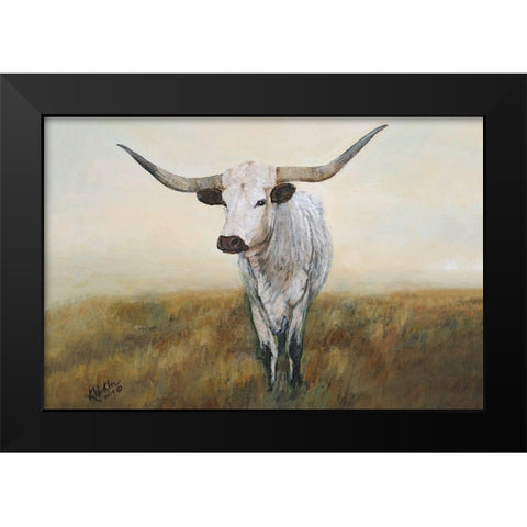 Knight in White Satin II Black Modern Wood Framed Art Print by Winkler, Kathy