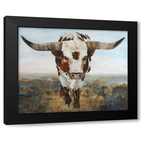 Ramblin On II Black Modern Wood Framed Art Print by Winkler, Kathy