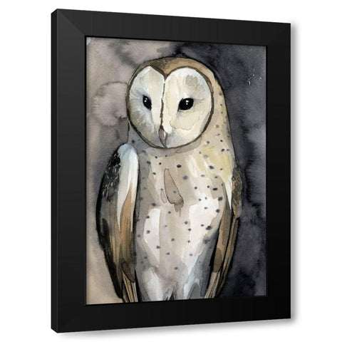 Moon Glider II Black Modern Wood Framed Art Print with Double Matting by Popp, Grace