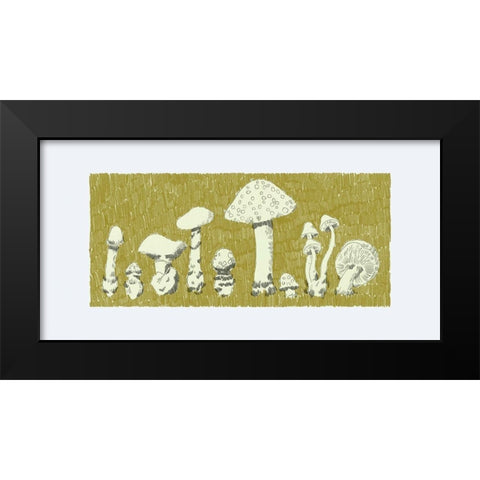 Forest Fungi II Black Modern Wood Framed Art Print by Green, Jacob