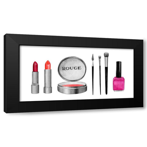 Makeup Swatches I Black Modern Wood Framed Art Print by Popp, Grace