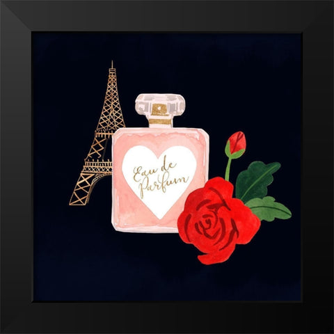 Oui Oui Glam III Black Modern Wood Framed Art Print by Borges, Victoria