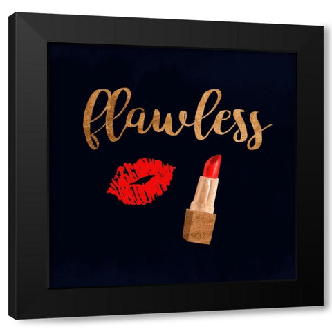 Oui Oui Glam IV Black Modern Wood Framed Art Print by Borges, Victoria