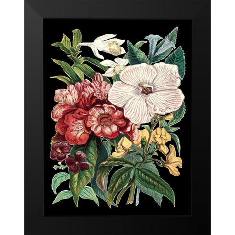 Garden Gathering IV Black Modern Wood Framed Art Print by Unknown