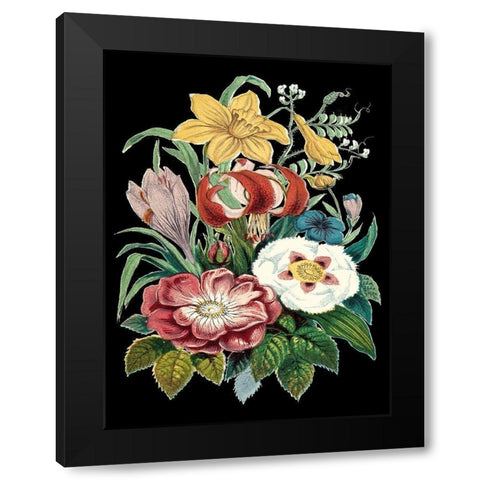 Garden Gathering VI Black Modern Wood Framed Art Print with Double Matting by Unknown