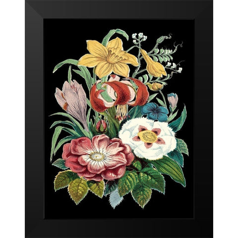 Garden Gathering VI Black Modern Wood Framed Art Print by Unknown
