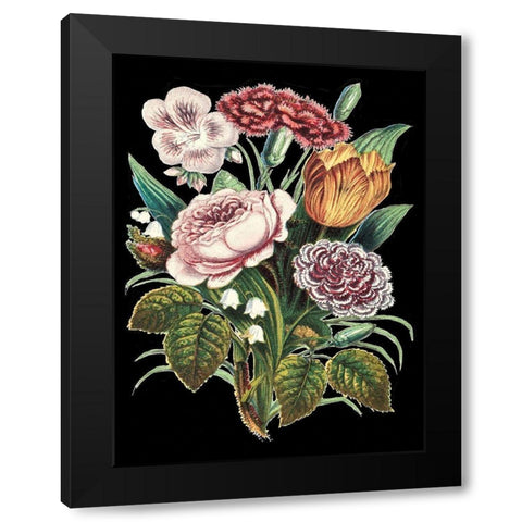 Garden Gathering VIII Black Modern Wood Framed Art Print by Unknown