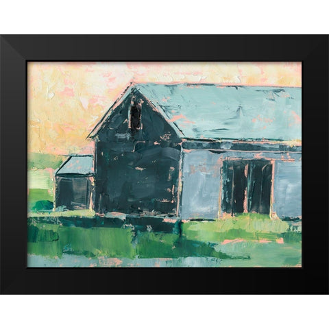Southern Glow II Black Modern Wood Framed Art Print by Harper, Ethan
