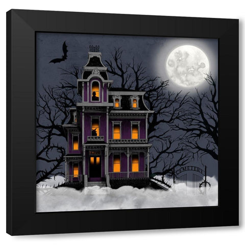 Spooky Night I Black Modern Wood Framed Art Print by Popp, Grace