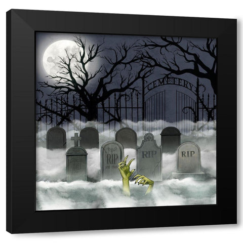 Spooky Night II Black Modern Wood Framed Art Print by Popp, Grace