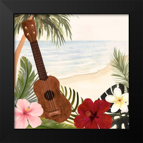 Aloha I Black Modern Wood Framed Art Print by Borges, Victoria