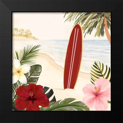 Aloha II Black Modern Wood Framed Art Print by Borges, Victoria